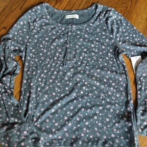 NWT Lucky Brand Ribbed Henley, sz XL